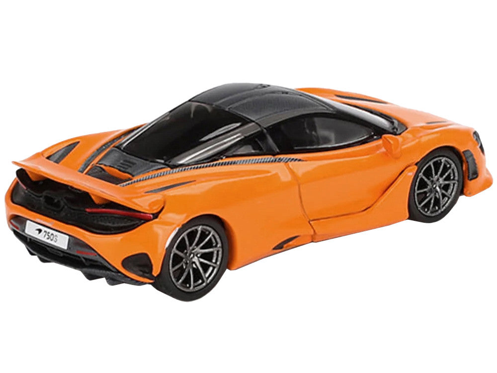 McLaren 750S McLaren Orange with Black Top Limited Edition 1/64 Diecast Model Car by Mini GT-1