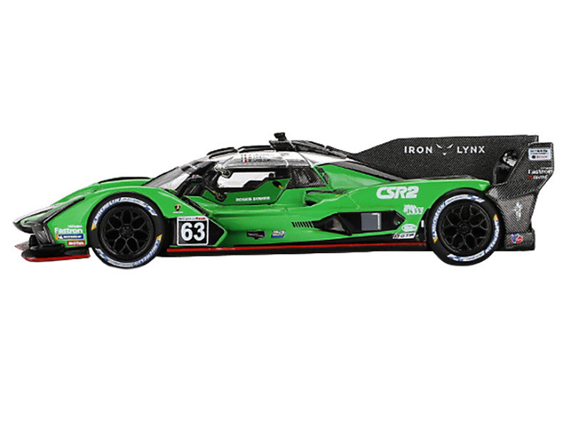 Lamborghini SC63 #63 Matteo Cairoli - Andrea Caldarelli - Romain Grosjean "Iron Lynx" IMSA "12 Hours of Sebring" (2024) Limited Edition 1/64 Diecast Model Car by Mini GT-0