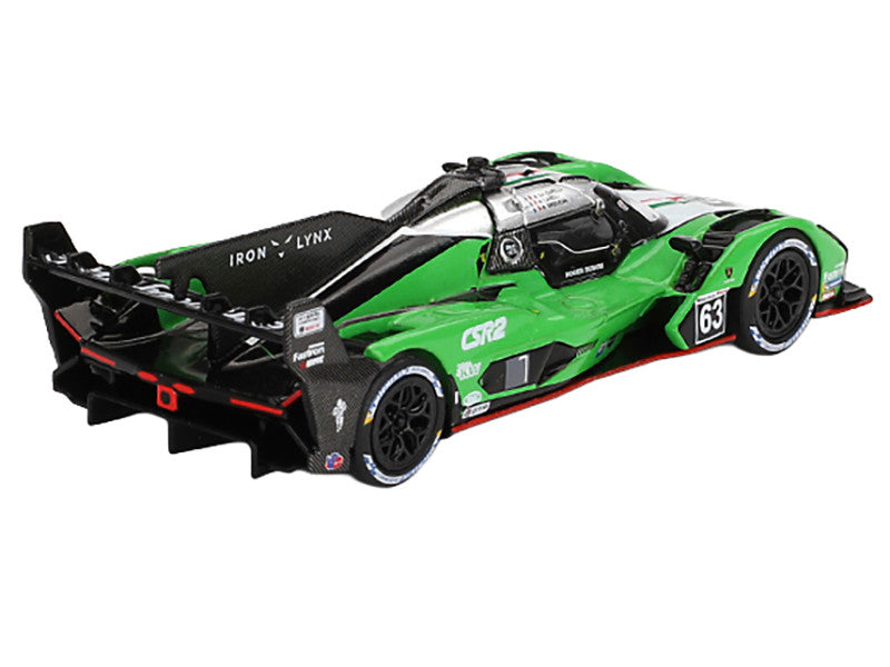 Lamborghini SC63 #63 Matteo Cairoli - Andrea Caldarelli - Romain Grosjean "Iron Lynx" IMSA "12 Hours of Sebring" (2024) Limited Edition 1/64 Diecast Model Car by Mini GT-1