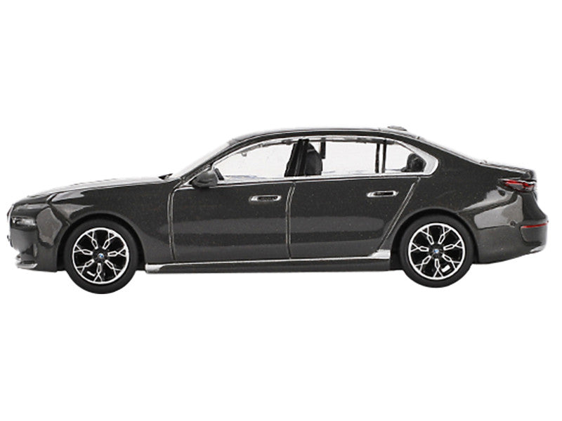 BMW i7 xDrive60 Dravit Gray Metallic Limited Edition 1/64 Diecast Model Car by Mini GT-0