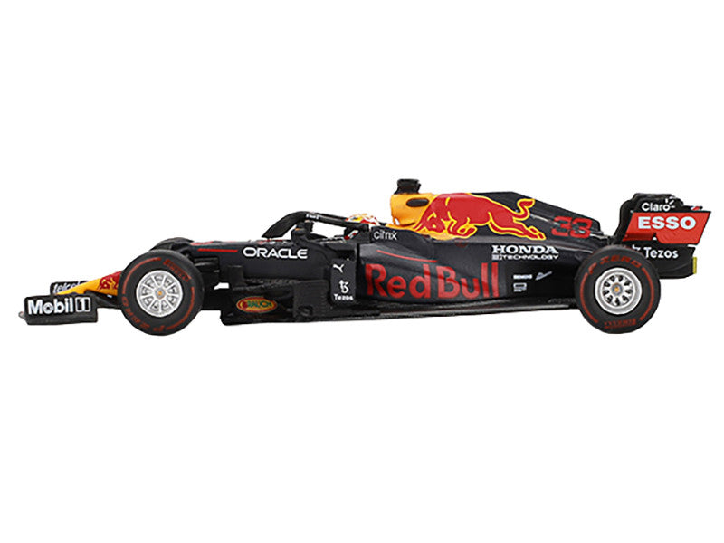 Red Bull RB16B #33 Max Verstappen Winner Formula One F1 "Abu Dhabi GP" (2021) Limited Edition 1/64 Diecast Model Car by Mini GT-0