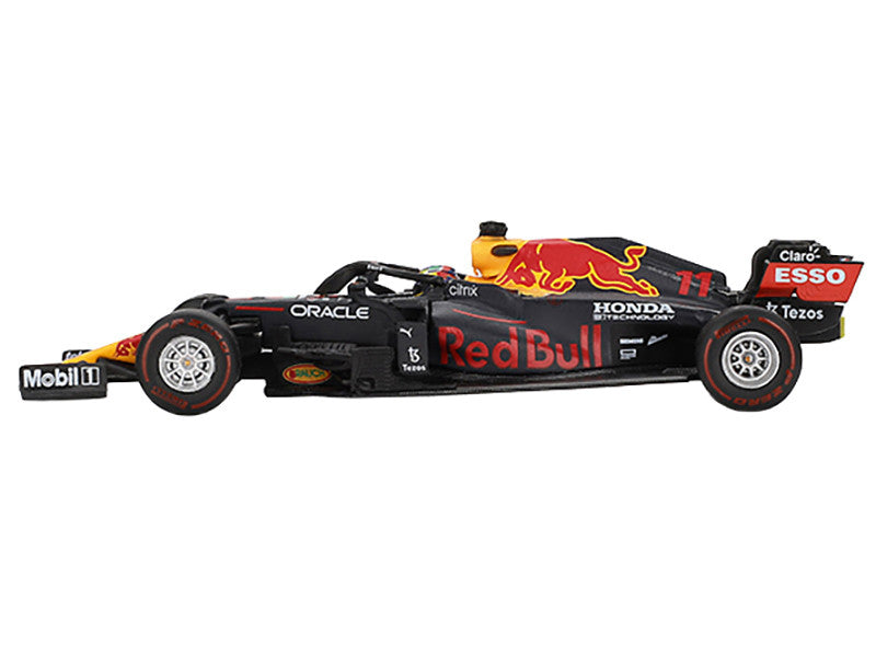 Red Bull RB16B #11 Sergio Perez Winner Formula One F1 "Azerbaijan GP" (2021) Limited Edition 1/64 Diecast Model Car by Mini GT-1