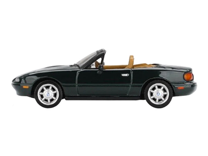 Eunos Roadster V-Special RHD (Right Hand Drive) Dark Green Limited Edition 1/64 Diecast Model Car by Mini GT-1