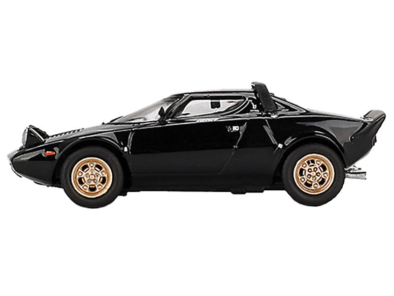 Lancia Stratos HF Stradale Nero Black Limited Edition 1/64 Diecast Model Car by Mini GT-0