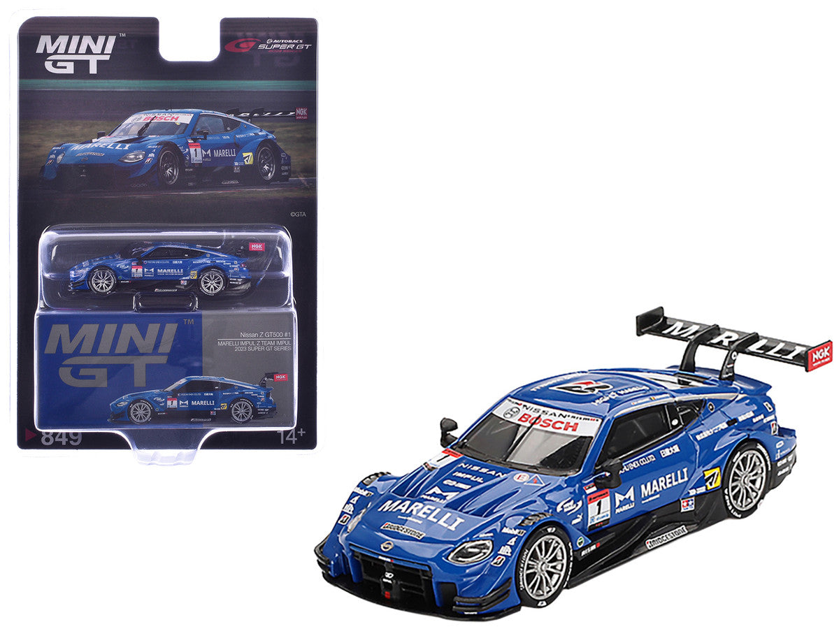 Nissan Z GT500 #1 Kazuki Hiramine - Bertrand Baguette "Team Impul" "Super GT Series" (2023) Limited Edition 1/64 Diecast Model Car by Mini GT-2