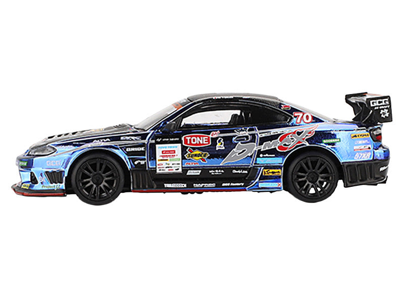 Nissan Silvia (S15) D-MAX RHD (Right Hand Drive) #70 Masashi Yokoi "D-MAX Racing" "D1 Grand Prix" (2023) Limited Edition 1/64 Diecast Model Car by Mini GT-0