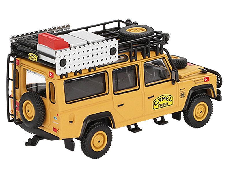 Land Rover Defender 110 Team Turkey "Camel Trophy Amazon" (1989) Limited Edition 1/64 Diecast Model Car by Mini GT-1