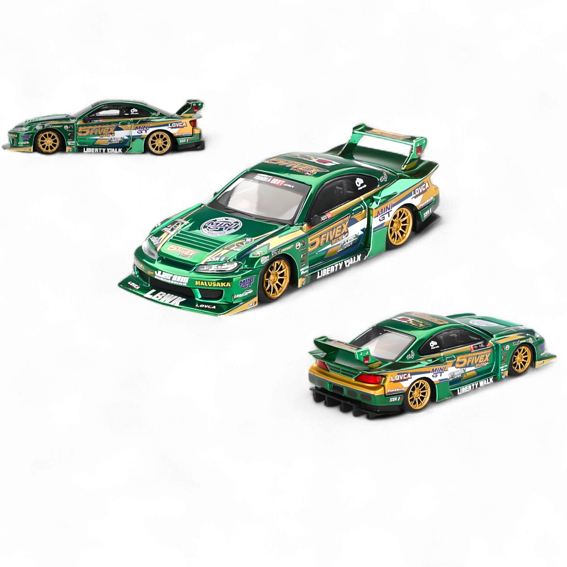 Nissan S15 Silvia LB-Super Silhouette 2024 Fausto Racing #858 1:64 by Mini-GT