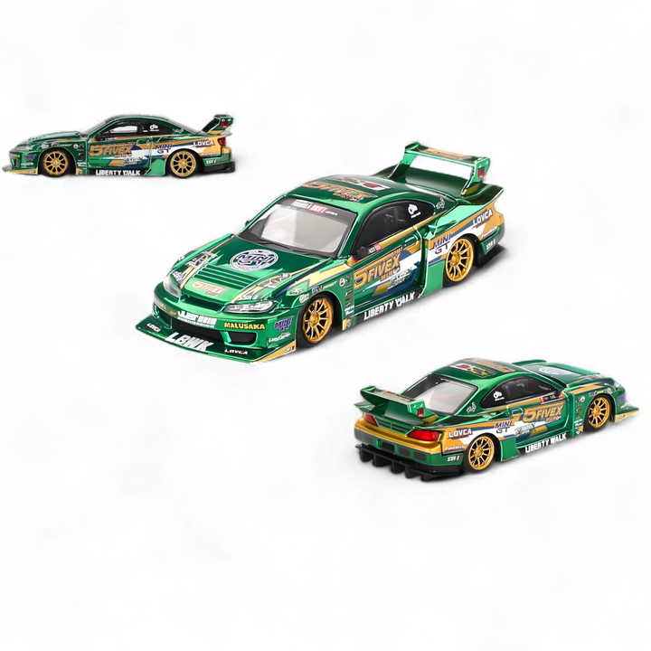 Nissan S15 Silvia LB-Super Silhouette 2024 Fausto Racing #858 1:64 by Mini-GT