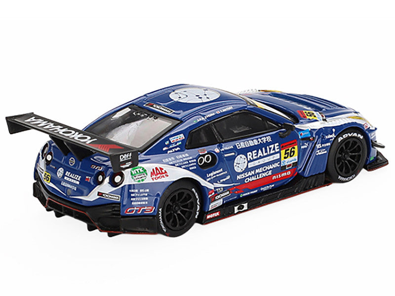 Nissan GT-R NISMO GT3 #56 Joao Paulo de Oliveira - Teppei Natori "REALIZE Nissan Mechanic Challenge GT-R" "Super GT Series" (2023) Limited Edition 1/64 Diecast Model Car by Mini GT 3