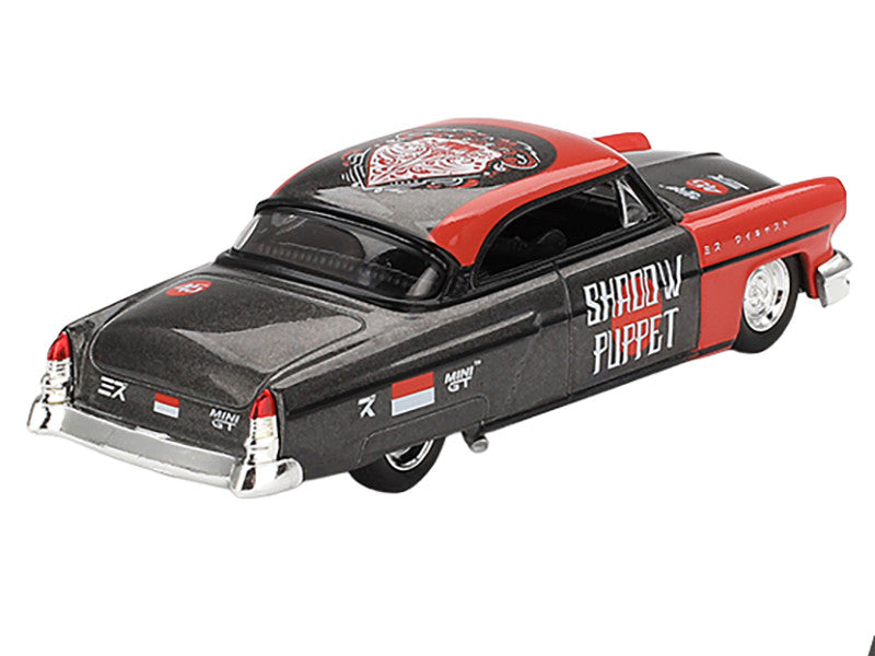 1954 Lincoln Capri Hot Rod "Shadow Puppet" Red and Dark Gray "MINI GT x MIZU Diecast 2024" Limited Edition 1/64 Diecast Model Car by Mini GT-0
