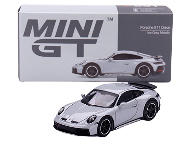 Porsche 911 Dakar Ice Gray Metallic Limited Edition 1/64 Diecast Model Car by Mini GT 2
