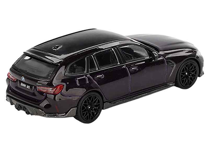 BMW M3 M Performance Touring Daytona Violet Metallic with Black Top Limited Edition 1/64 Diecast Model Car by Mini GT-0