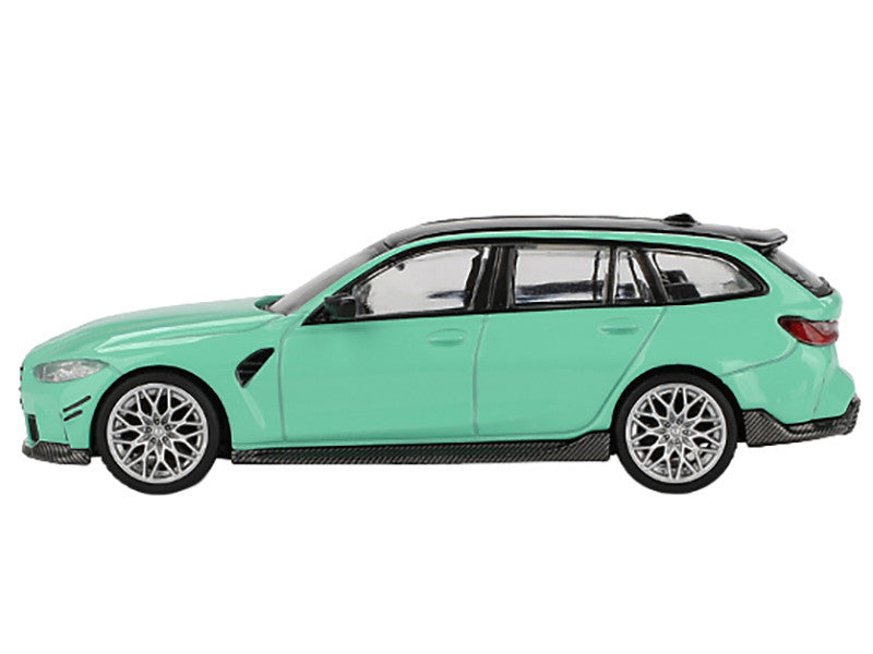 BMW M3 M Performance Touring Mint Green with Black Top Limited Edition 1/64 Diecast Model Car by Mini GT-0