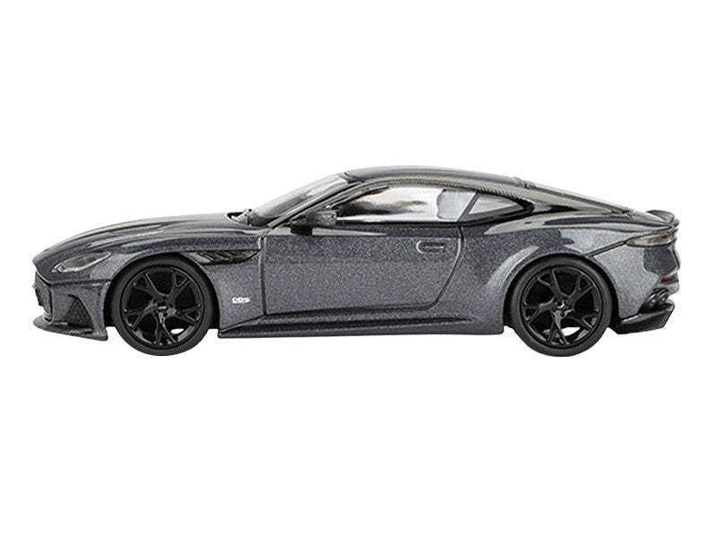 Aston Martin DBS RHD (Right Hand Drive) Gray Metallic 007 James Bond "No Time to Die" (2021) Movie Limited Edition 1/64 Diecast Model Car by Mini GT-0