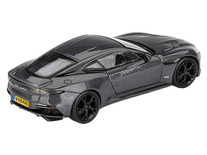 Aston Martin DBS RHD (Right Hand Drive) Gray Metallic 007 James Bond "No Time to Die" (2021) Movie Limited Edition 1/64 Diecast Model Car by Mini GT-1