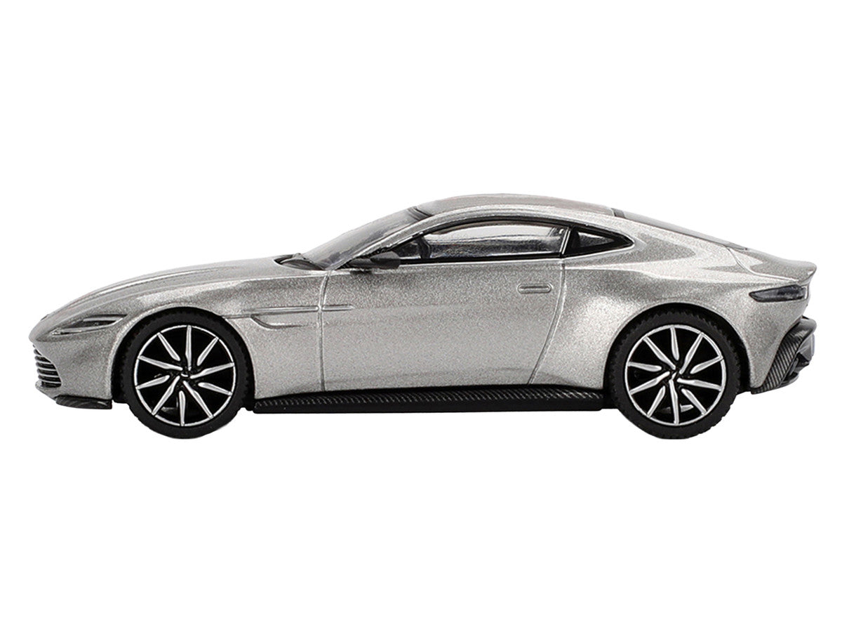 Aston Martin DB10 Silver Metallic 007 James Bond "Spectre" (2015) Movie Limited Edition 1/64 Diecast Model Car by Mini GT 2