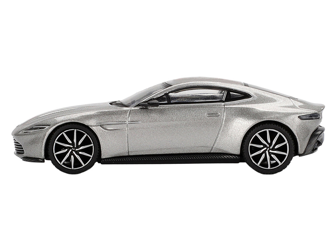 Aston Martin DB10 Silver Metallic 007 James Bond "Spectre" (2015) Movie Limited Edition 1/64 Diecast Model Car by Mini GT 2