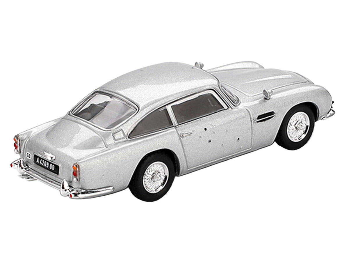 Aston Martin DB5 James Bond Skyfall battle-damaged diecast rear view