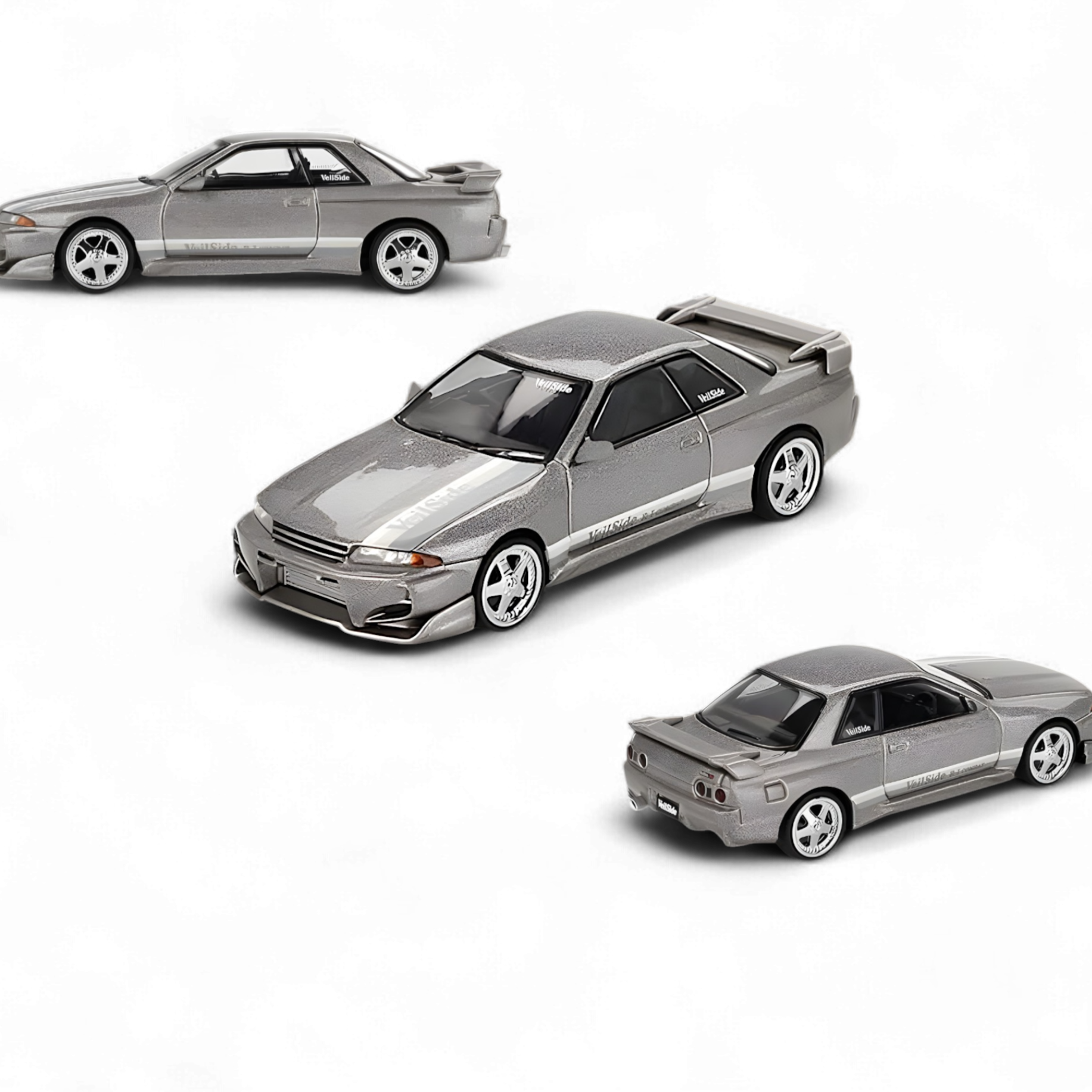 Nissan Skyline GT-R (R32) Veilside Combat C-I Veilside Combat Grey #971 1:64 by Mini GT