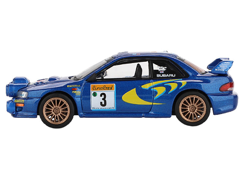 Subaru Impreza WRC98 #3 Colin McRae - Nicky Grist 3rd Place "Rally Monte-Carlo" (1998) Limited Edition 1/64 Diecast Model Car by Mini GT-2