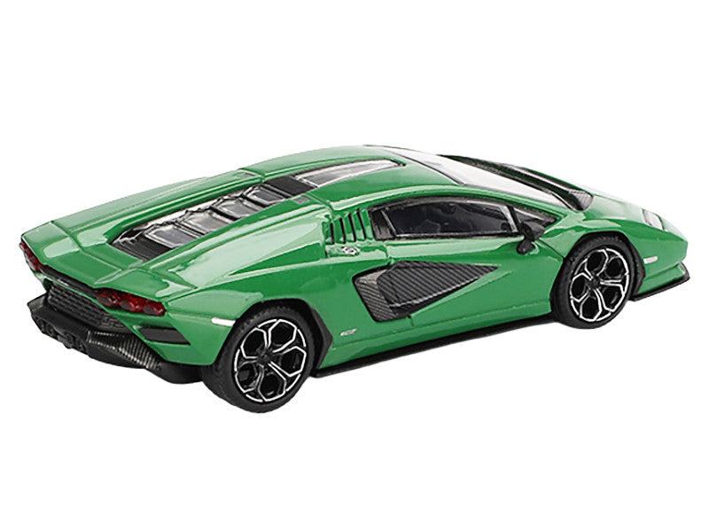 Lamborghini Countach LPI 800-4 Verde Medio Green Limited Edition 1/64 Diecast Model Car by Mini GT 3