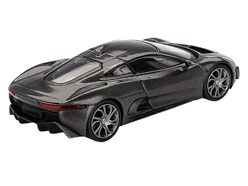 Jaguar C-X75 "Test Car" Black Carbon Limited Edition 1/64 Diecast Model Car by Mini GT