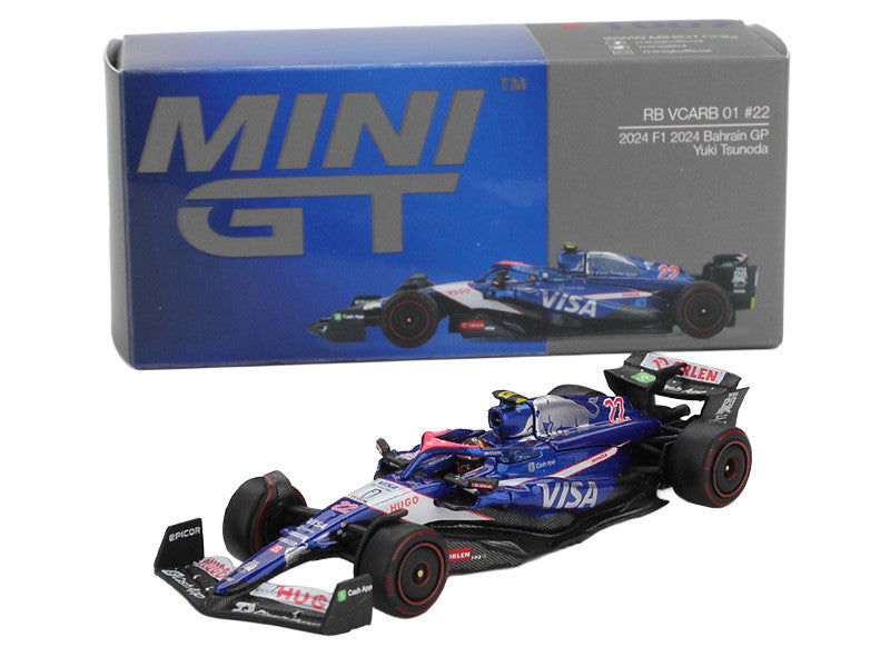 RB VCARB 01 #22 Yuki Tsunoda Formula One F1 "Bahrain GP" (2024) Limited Edition 1/64 Diecast Model Car by Mini GT-2