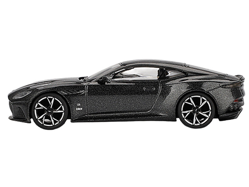 Aston Martin DBS RHD (Right Hand Drive) "007 Edition" Black Metallic Limited Edition 1/64 Diecast Model Car by Mini GT-0