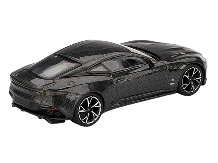 Aston Martin DBS RHD (Right Hand Drive) "007 Edition" Black Metallic Limited Edition 1/64 Diecast Model Car by Mini GT-1