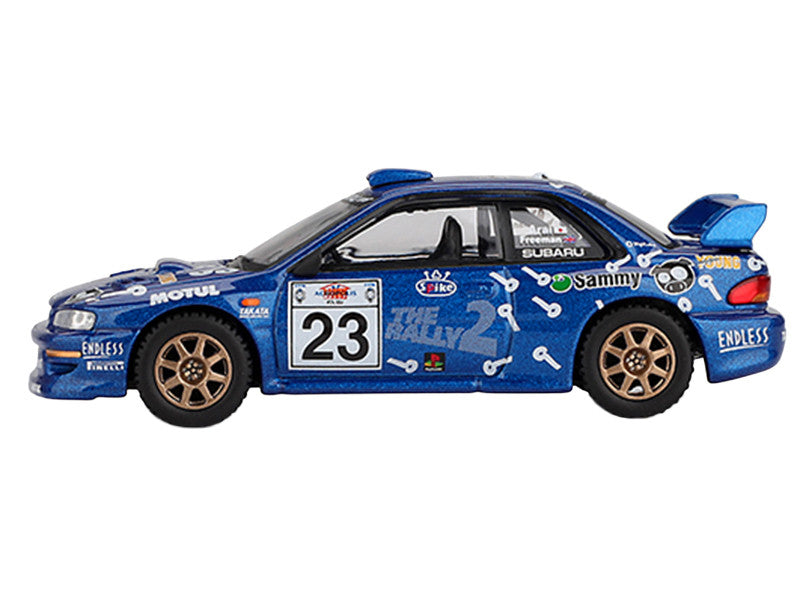 Subaru Impreza WRC99 #23 Richard Burns - Roger Freeman "Acropolis Rally" (2000) Limited Edition 1/64 Diecast Model Car by Mini GT-0