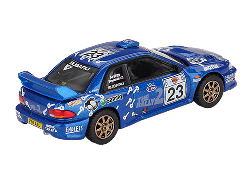 Subaru Impreza WRC99 #23 Richard Burns - Roger Freeman "Acropolis Rally" (2000) Limited Edition 1/64 Diecast Model Car by Mini GT-2