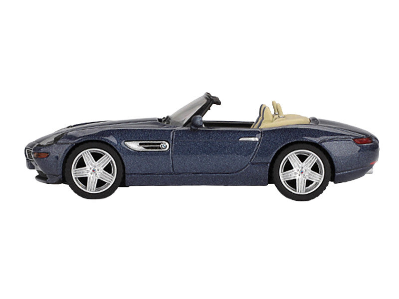 BMW Z8 Alpina Roadster Alpine Blue Metallic Limited Edition 1/64 Diecast Model Car by Mini GT-0