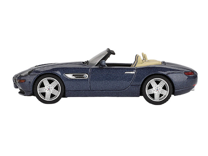 BMW Z8 Alpina Roadster Alpine Blue Metallic Limited Edition 1/64 Diecast Model Car by Mini GT-0