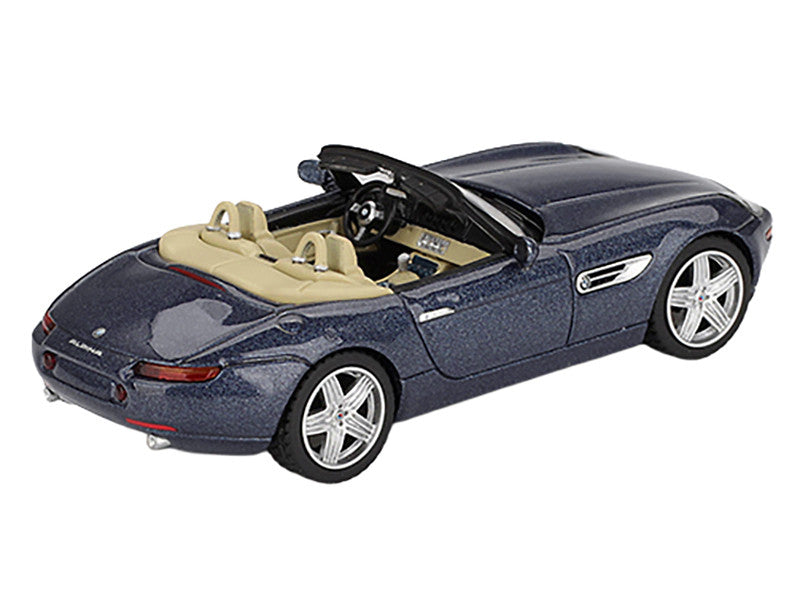 BMW Z8 Alpina Roadster Alpine Blue Metallic Limited Edition 1/64 Diecast Model Car by Mini GT-2