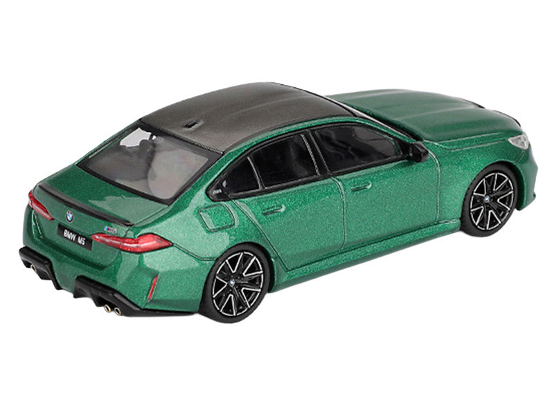 BMW M5 Isle of Man Green Metallic with Carbon Top Limited Edition 1/64 Diecast Model Car by Mini GT-1