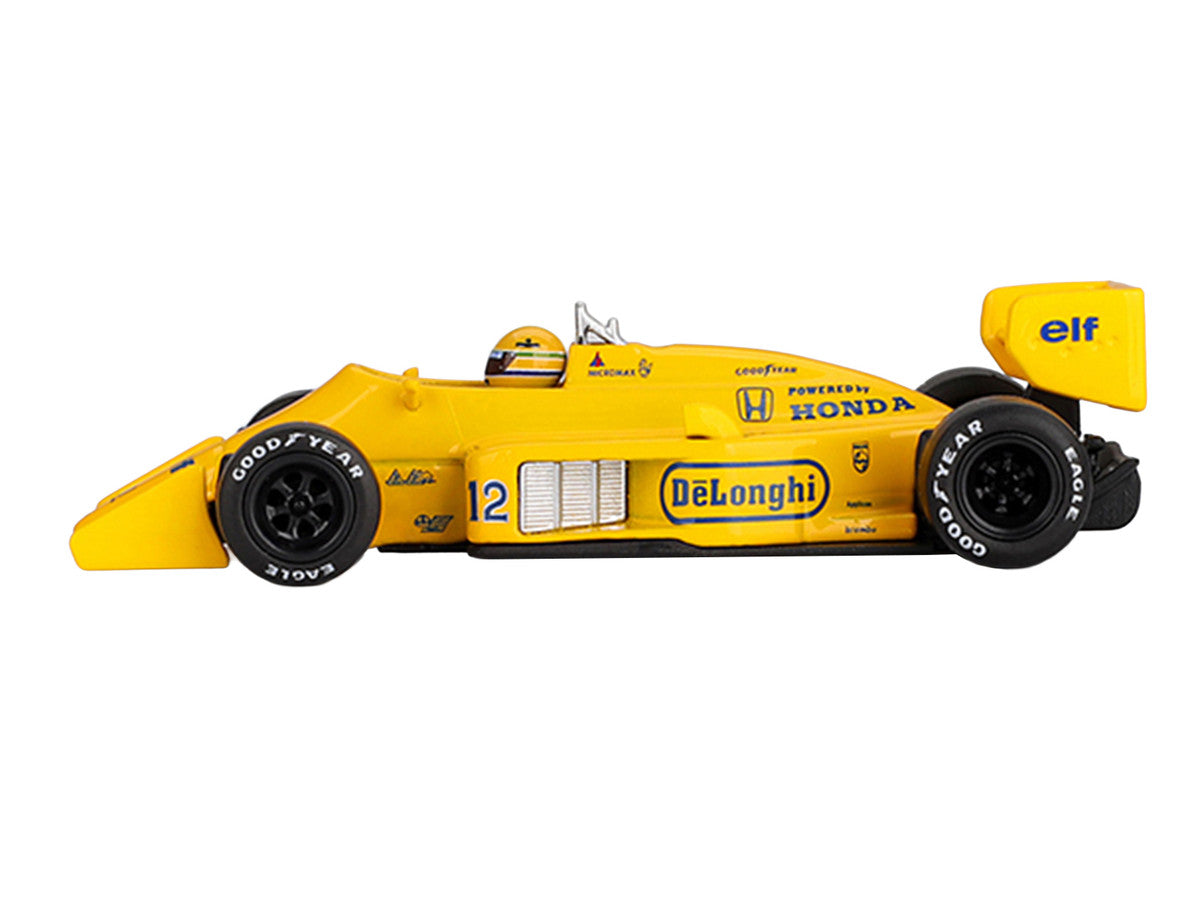 Lotus 99T #12 Ayrton Senna 1987 Monaco GP winner 1:64 Mini GT diecast