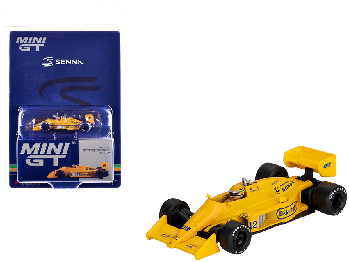 Mini GT Lotus 99T Ayrton Senna Monaco GP 1:64 diecast packaging
