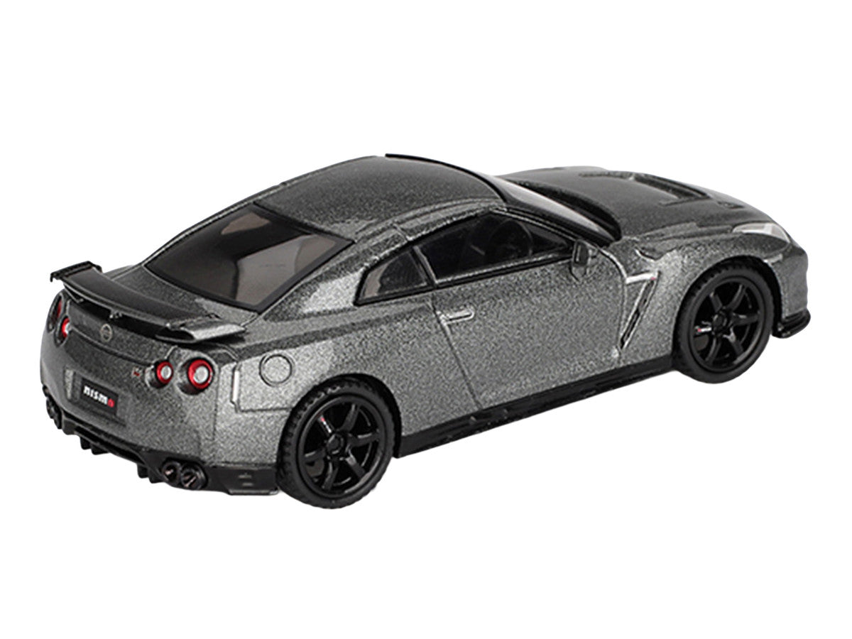 Nissan GT-R Nismo R35 CRS Version RHD (Right Hand Drive) Dark Metal Gray Metallic Limited Edition 1/64 Diecast Model Car by Mini GT 4