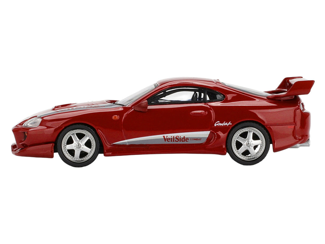 Toyota Supra "VeilSide Combat V-I" Red Limited Edition 1/64 Diecast Model Car by Mini GT-1