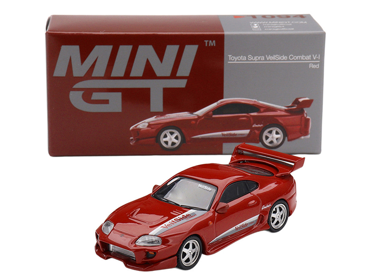 Toyota Supra "VeilSide Combat V-I" Red Limited Edition 1/64 Diecast Model Car by Mini GT-2