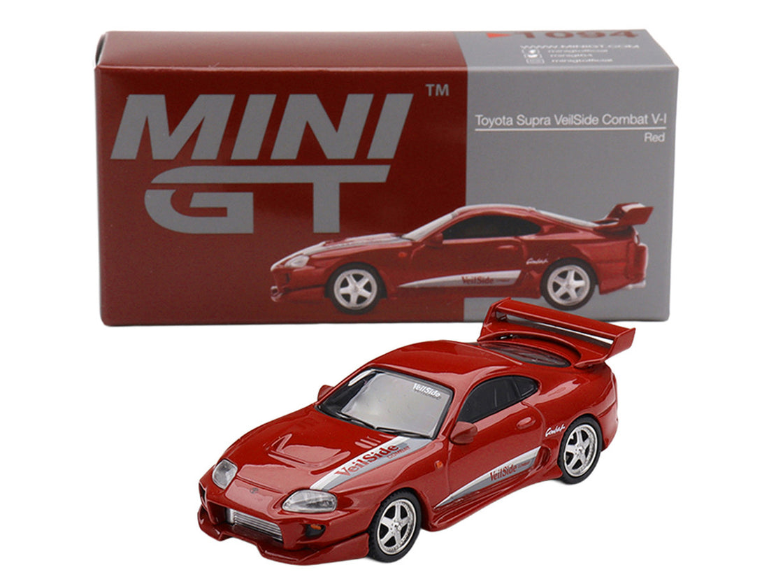 Toyota Supra "VeilSide Combat V-I" Red Limited Edition 1/64 Diecast Model Car by Mini GT-2