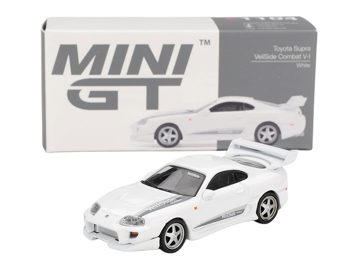 Mini GT Toyota Supra VeilSide Combat V-II white limited edition model