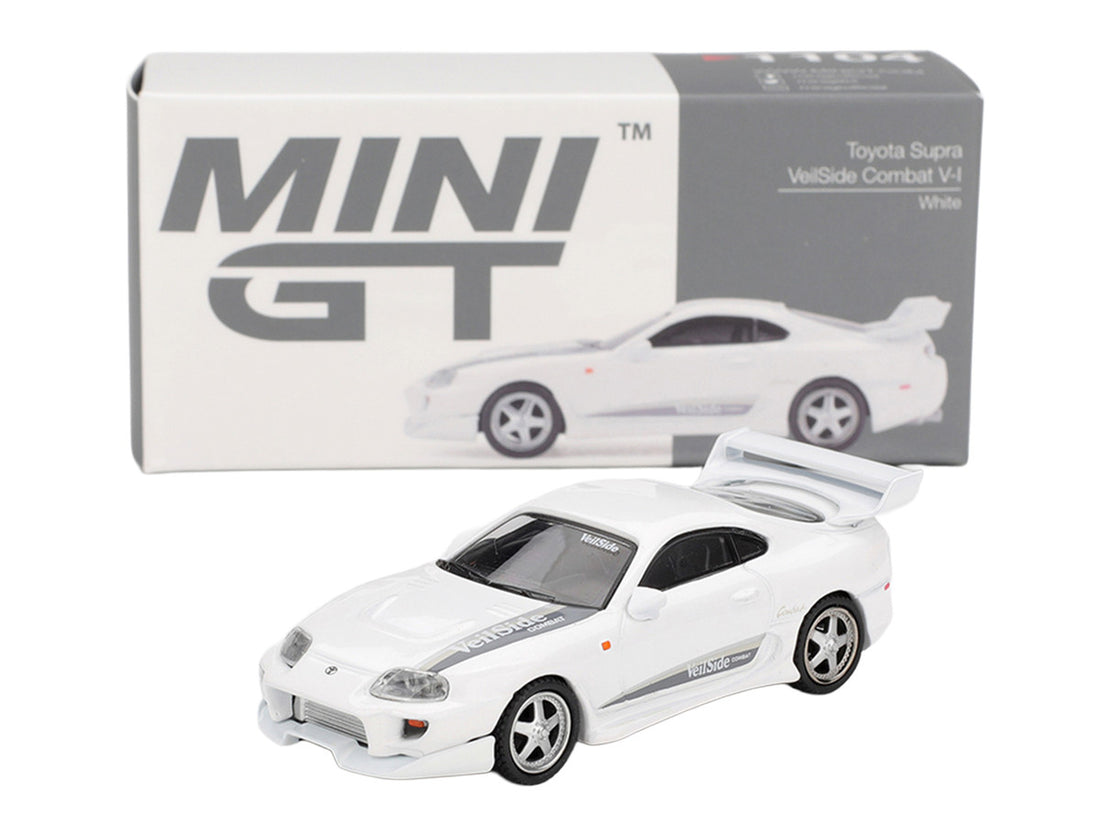 Mini GT Toyota Supra VeilSide Combat V-II white limited edition model