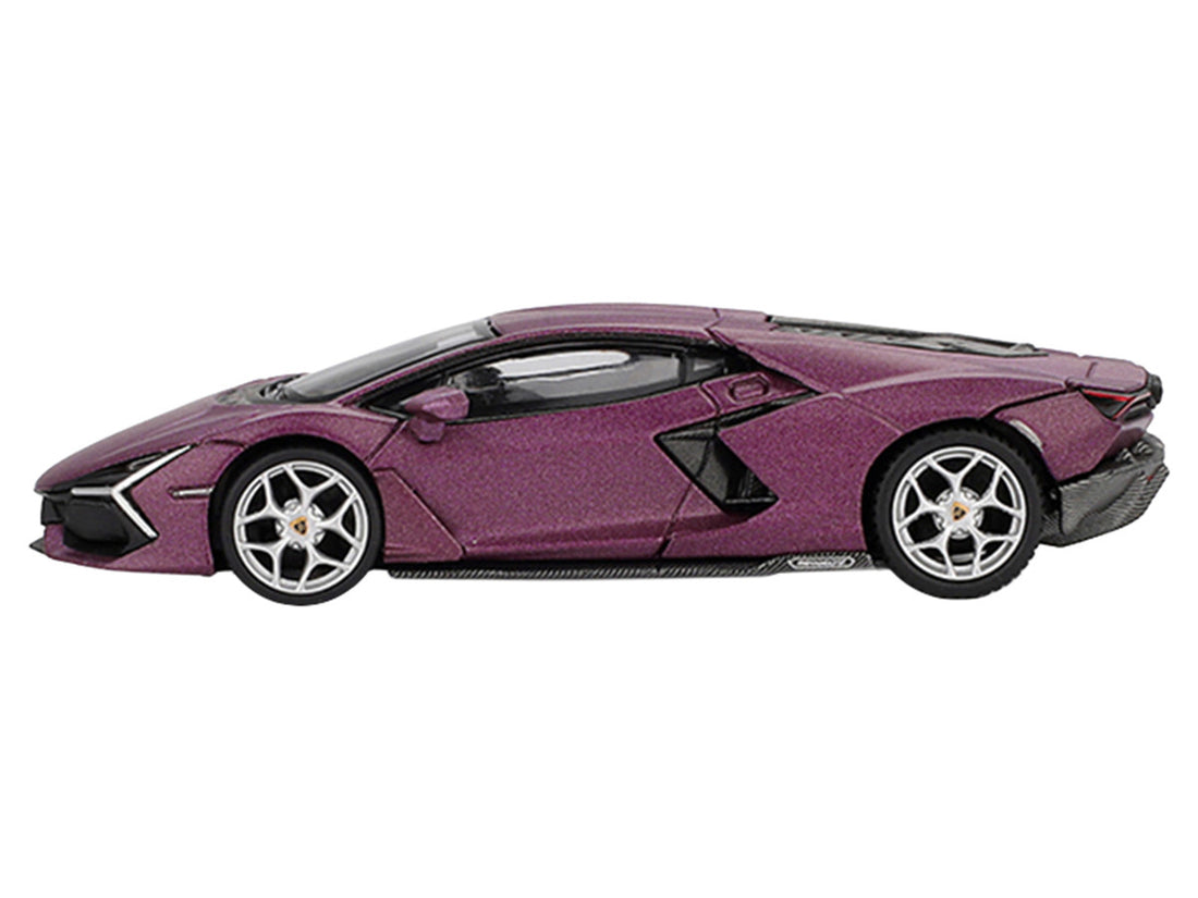 Lamborghini Revuelto Viola 30th Matt Purple Metallic Limited Edition 1/64 Diecast Model Car by Mini GT 2