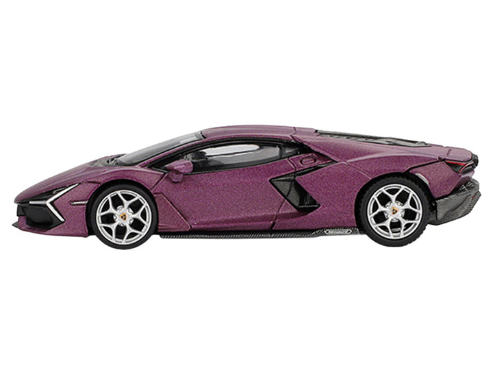 Lamborghini Revuelto Viola 30th Matt Purple Metallic Limited Edition 1/64 Diecast Model Car by Mini GT 2