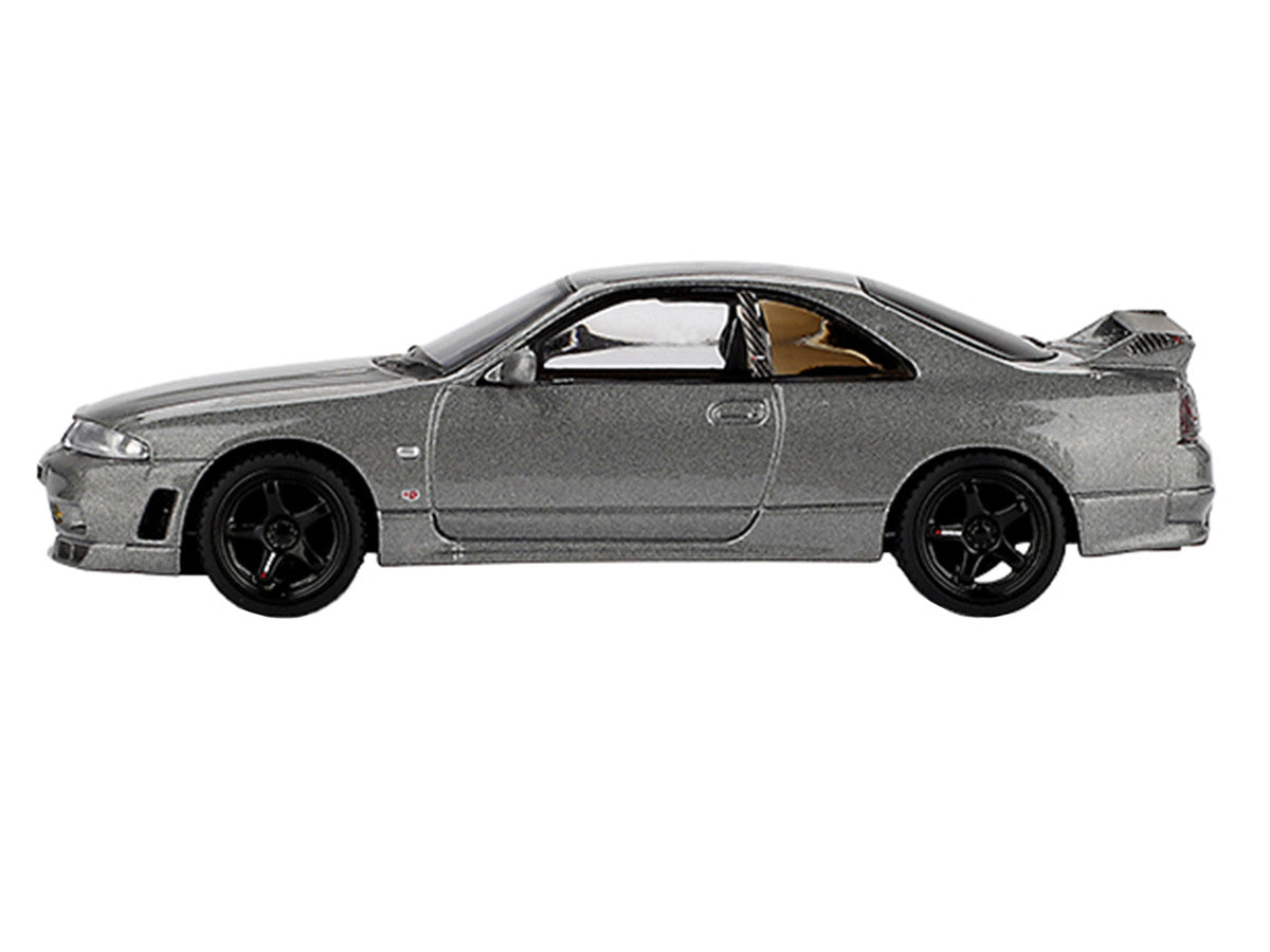 Nissan Skyline GT-R (NISMO BCNR33 CRS Version) RHD (Right Hand Drive) Dark Metal Gray Metallic Limited Edition 1/64 Diecast Model Car by Mini GT-2
