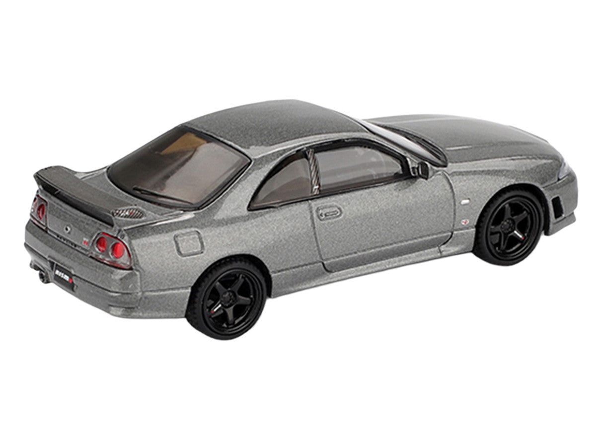 Nissan Skyline GT-R (NISMO BCNR33 CRS Version) RHD (Right Hand Drive) Dark Metal Gray Metallic Limited Edition 1/64 Diecast Model Car by Mini GT-3