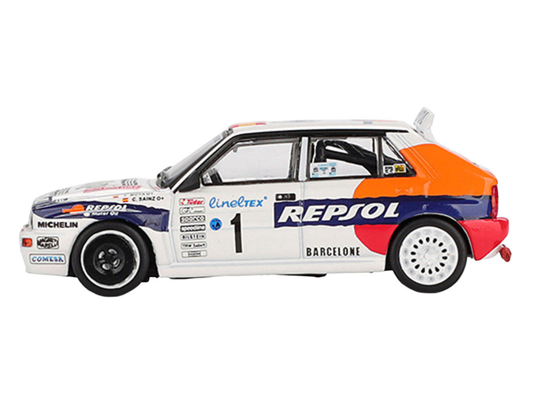 Lancia Delta HF Integrale Evoluzione #1 Carlos Sainz - Luis Moya "Rallye Monte-Carlo" (1993) Limited Edition 1/64 Diecast Model Car by Mini GT 3