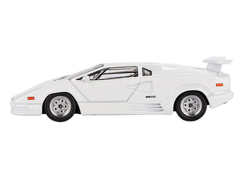 Lamborghini Countach "25th Anniversary" White Limited Edition 1/64 Diecast Model Car by Mini GT 2